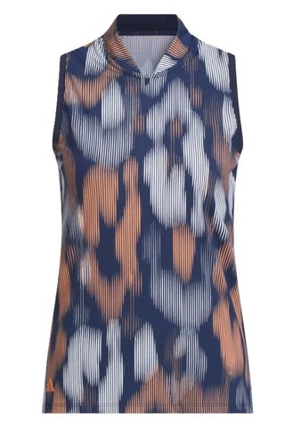 Adidas Ultimate 365 Ottoman Printed Sleeveless dampolo, navy