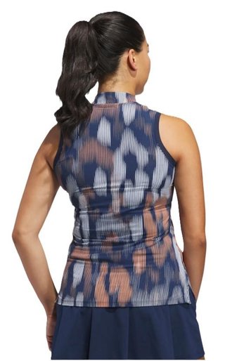 Adidas Ultimate 365 Ottoman Printed Sleeveless dampolo, navy