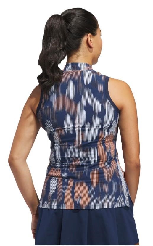Adidas Ultimate 365 Ottoman Printed Sleeveless dampolo, navy