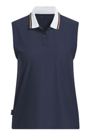 Adidas Beyond The Course Twistknit dam polo, navy/dusky orange