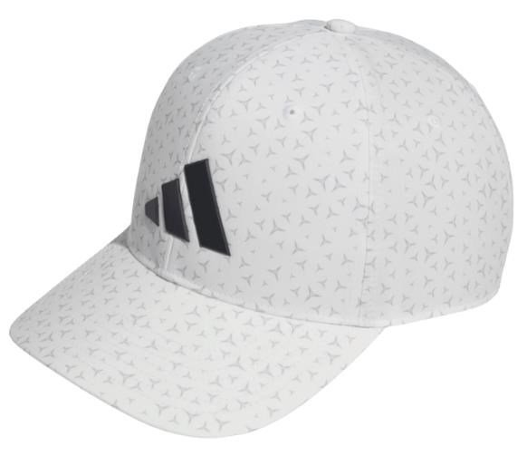 Adidas Tour Print herr golfkeps, vit