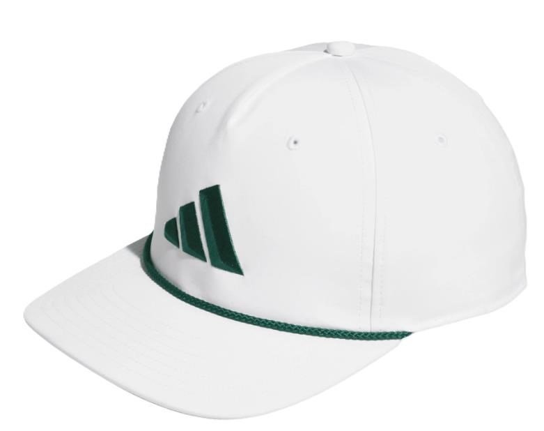 Adidas Tour 5-panel herr golfkeps, vit/grön