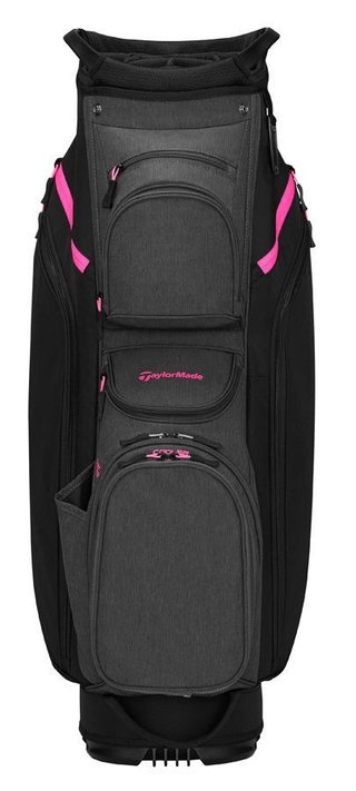 TaylorMade Cart Lite cart bag, black/grey/neon pink