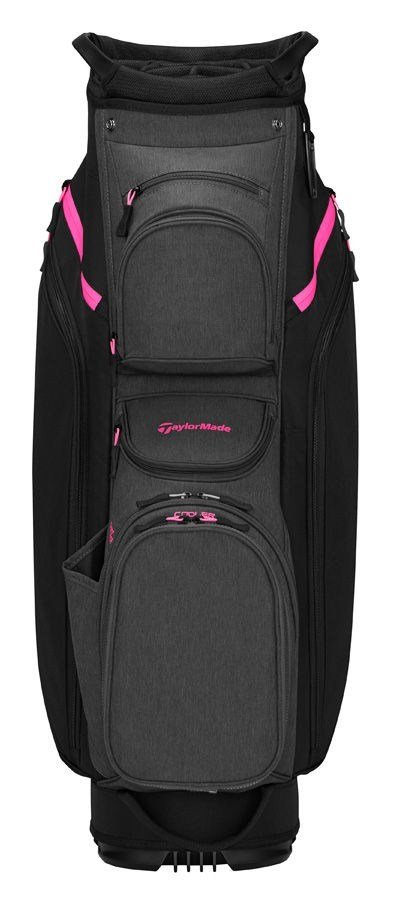 TaylorMade Cart Lite cart bag, black/grey/neon pink