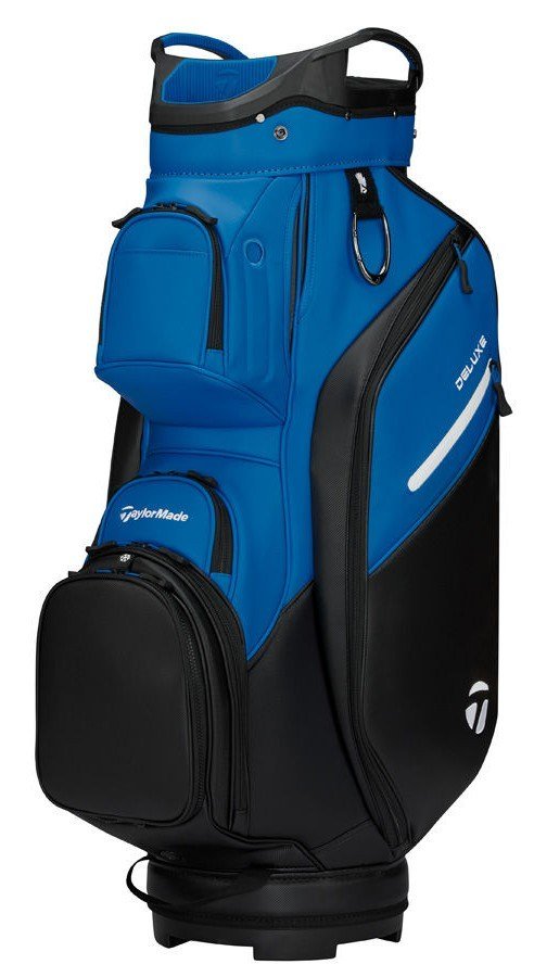 TaylorMade Deluxe cart bag, black/blue