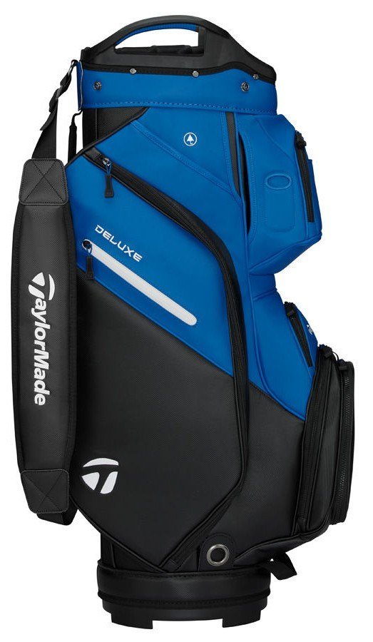 TaylorMade Deluxe cart bag, black/blue