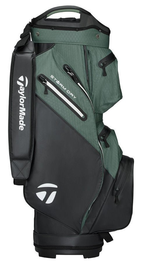 TaylorMade Storm Dry cart bag, svart/dark sage