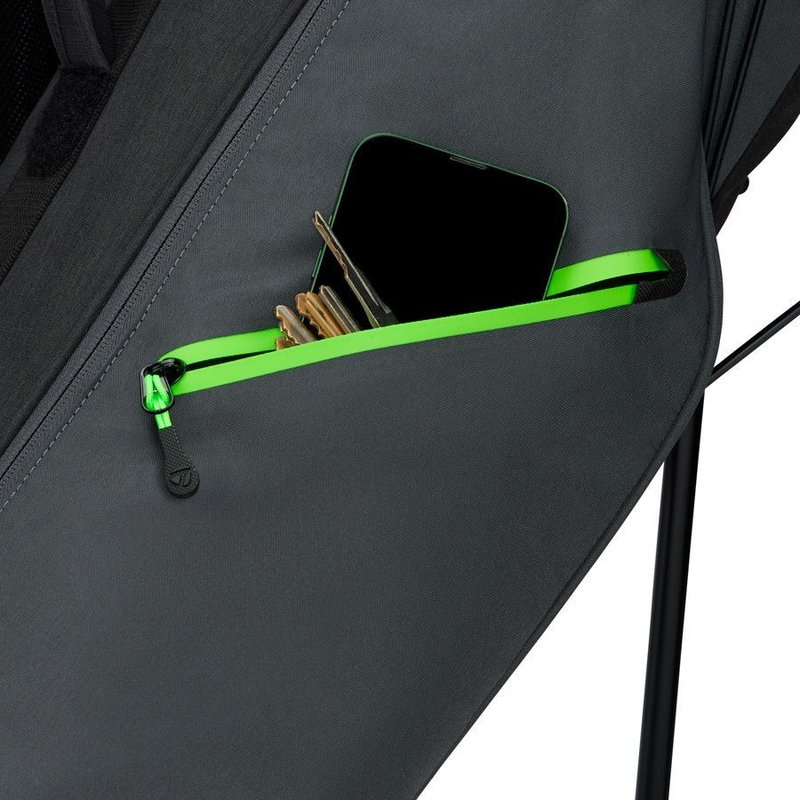TaylorMade FlexTech Carry stand bag, grå/svart/neongrön