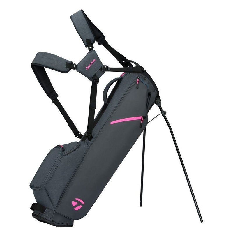 TaylorMade FlexTech Carry stand bag, grey/neon pink