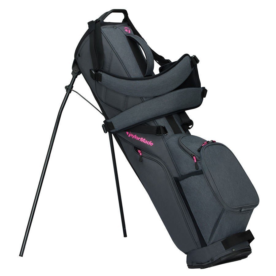 TaylorMade FlexTech Carry stand bag, grey/neon pink