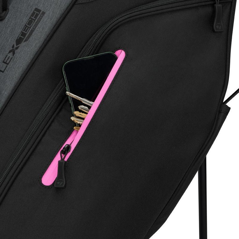 TaylorMade FlexTech Crossover stand bag, grey/pink/black