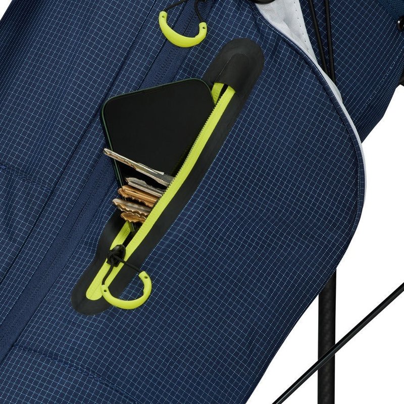 TaylorMade FlexTech Super Lite stand bag, navy/white/neon lime