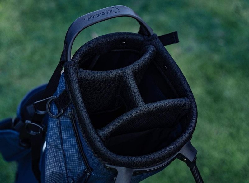 TaylorMade FlexTech Super Lite stand bag, navy/white/neon lime