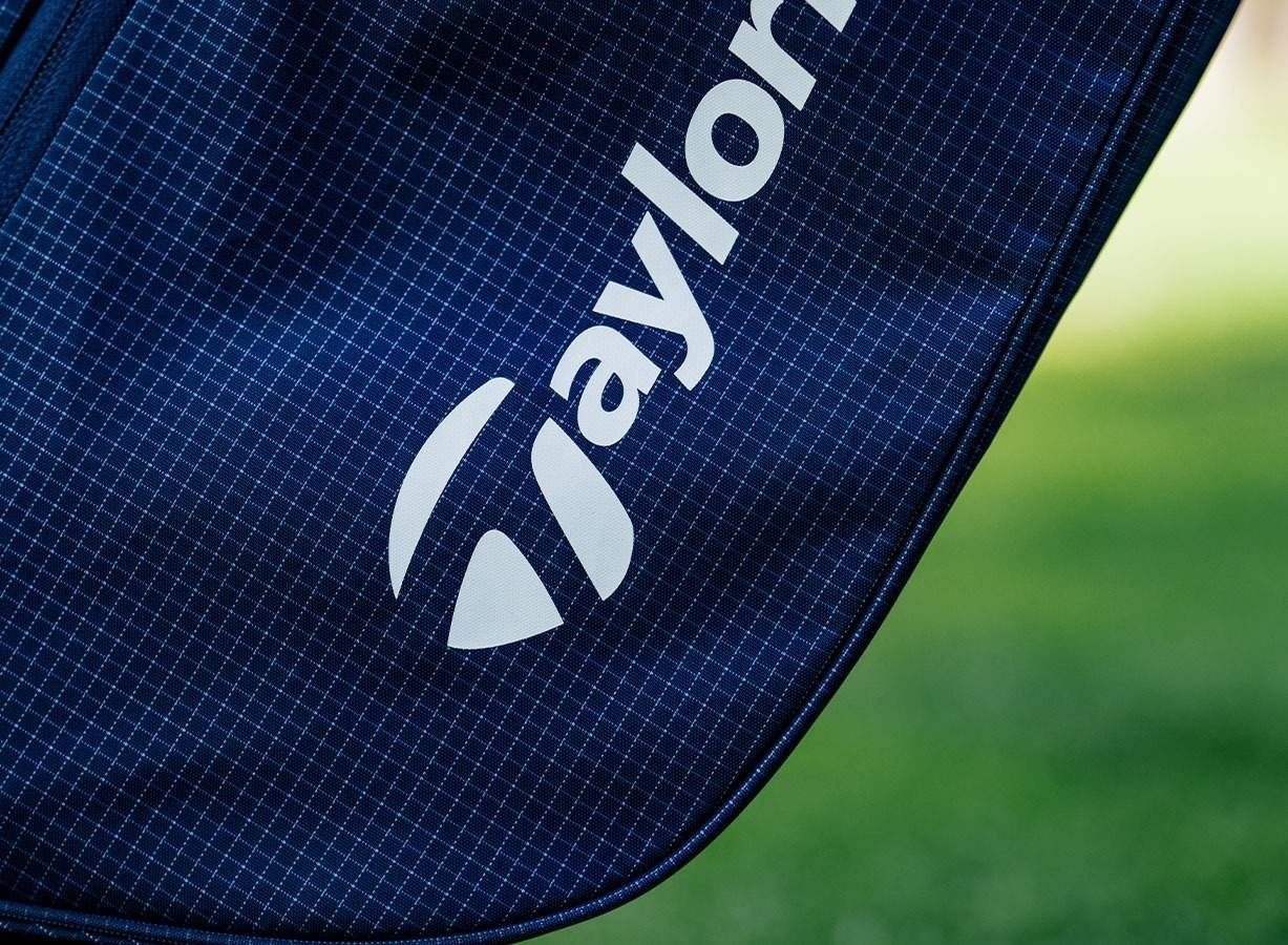 TaylorMade FlexTech Super Lite stand bag, navy/white/neon lime