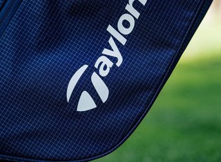 TaylorMade FlexTech Super Lite stand bag, navy/white/neon lime