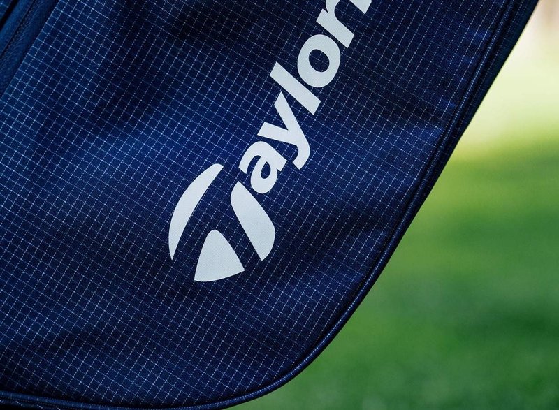 TaylorMade FlexTech Super Lite stand bag, navy/white/neon lime
