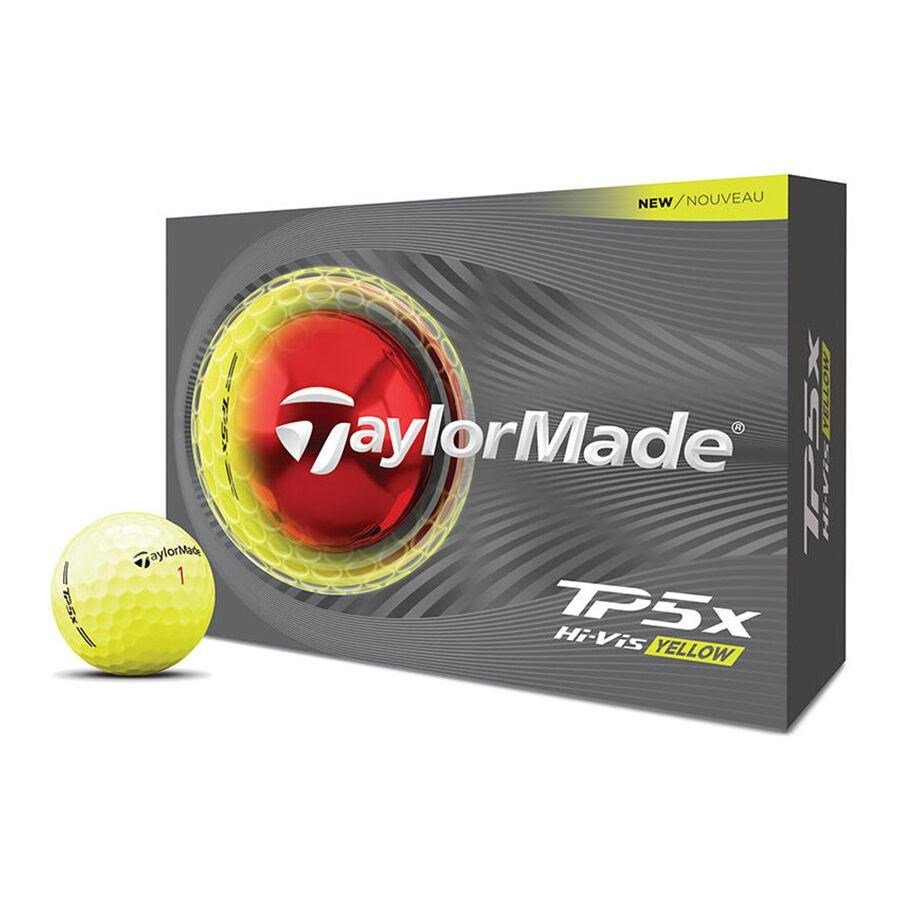 TaylorMade TP5x golfbollar 2026, gula