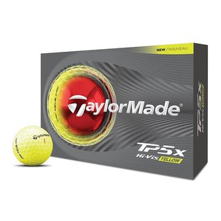 TaylorMade TP5x golfbollar 2026, gula