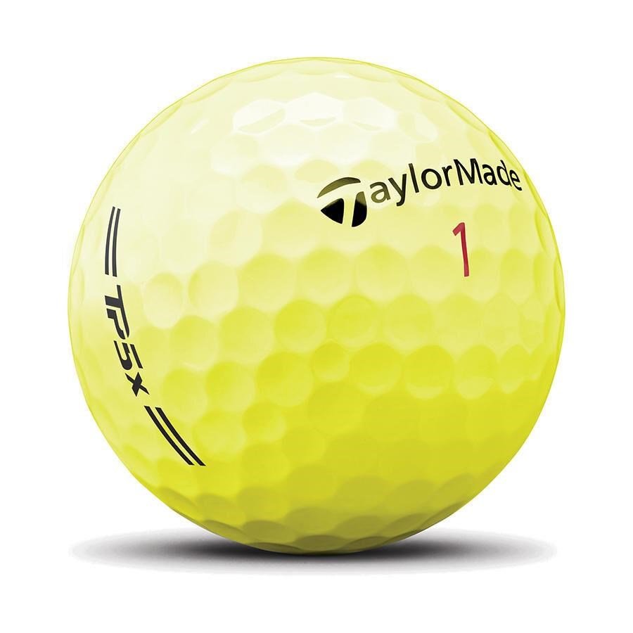 TaylorMade TP5x golfbollar 2026, gula