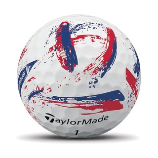 TaylorMade SpeedSoft Ink golfbollar, blå/röd