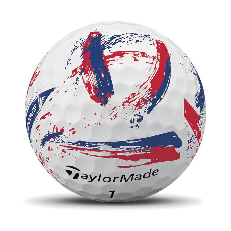 TaylorMade SpeedSoft Ink golfbollar, blå/röd