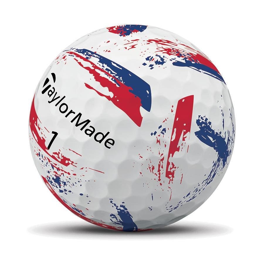 TaylorMade SpeedSoft Ink golfbollar, blå/röd
