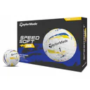 TaylorMade SpeedSoft Ink golfbollar, gul/blå