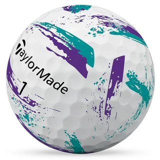 TaylorMade SpeedSoft Ink golfbollar, lila/teal