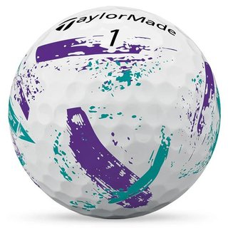 TaylorMade SpeedSoft Ink golfbollar, lila/teal