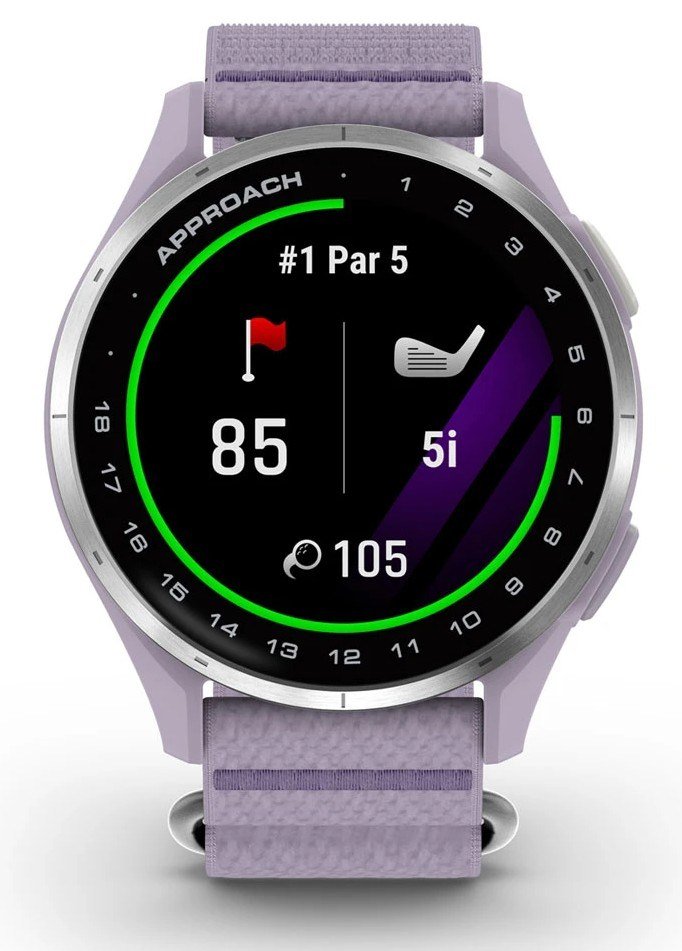 Garmin Approach J1 junior GPS klocka, lilac/silver aluminium