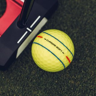Callaway Chrome Soft 26 360 Triple Track golfbollar, gula