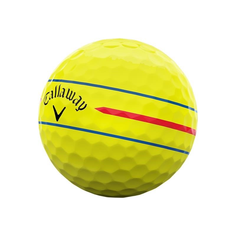 Callaway Chrome Soft 26 360 Triple Track golfbollar, gula