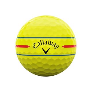 Callaway Chrome Soft 26 360 Triple Track golfbollar, gula