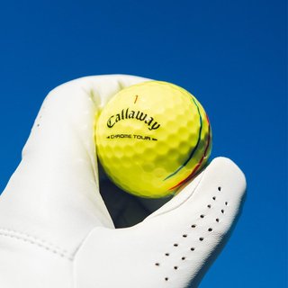 Callaway Chrome Tour Triple Track golfbollar, gula