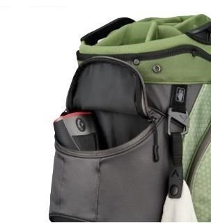 Callaway Chase 14 cart bag, steel graphite/red