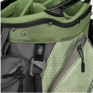 Callaway Chase 14 cart bag, steel graphite/red