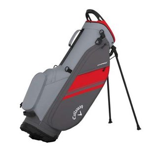 Callaway Chase stand bag, steel/graphite/red