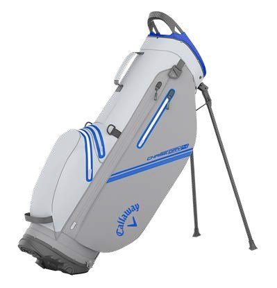 Callaway Chase Dry stand bag, white/silver/royal