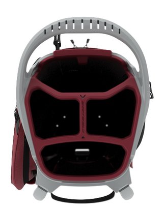 Callaway Fairway C stand bag, silver/cardinal
