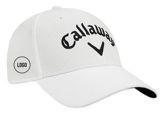 Callaway Performance Side Crest Structured Logo Cap, vit