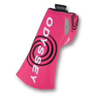 Odyssey Tour Swirl Blade putter headcover, rosa