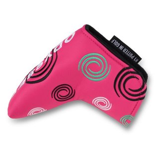 Odyssey Tour Swirl Blade putter headcover, rosa