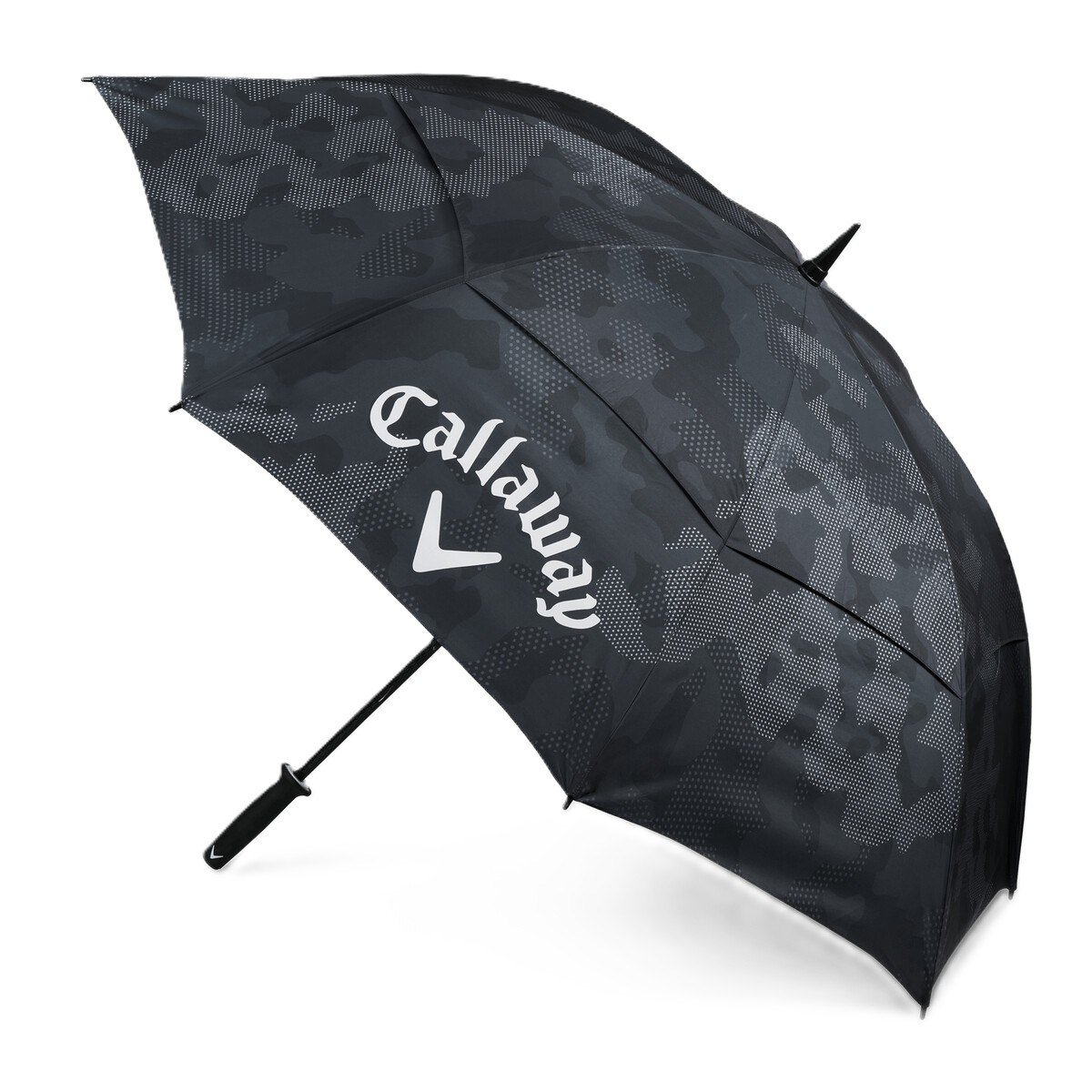 Callaway Double Canopy 64" Shield paraply, svart/camo