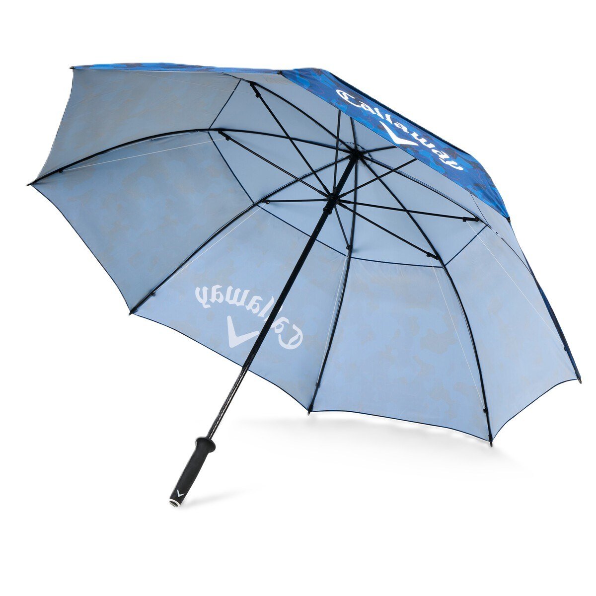 Callaway Double Canopy 64" Shield paraply, marinblå/röd