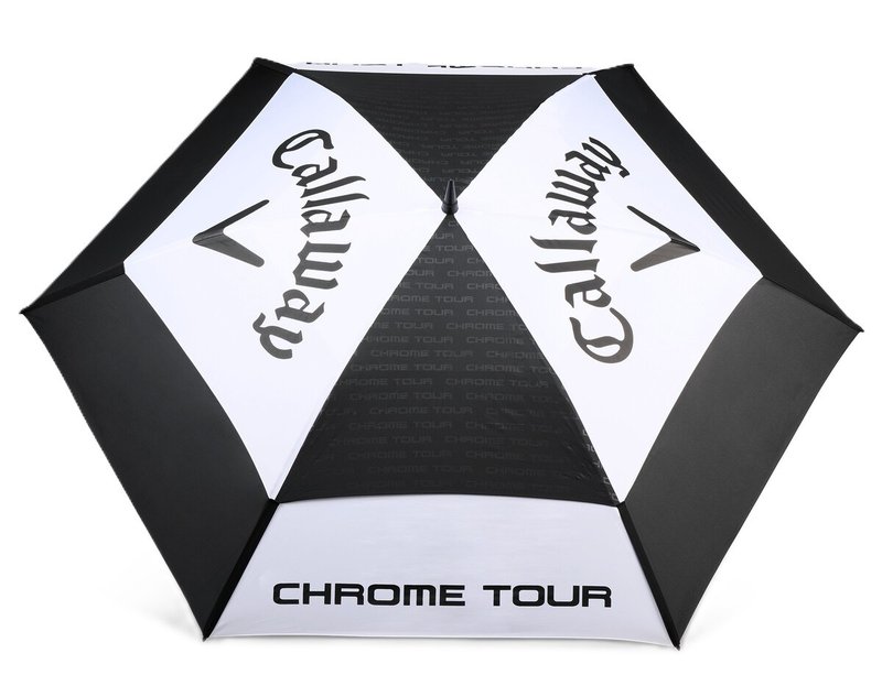 Callaway Tour Authentic Double Canopy 68" paraply, svart/vit