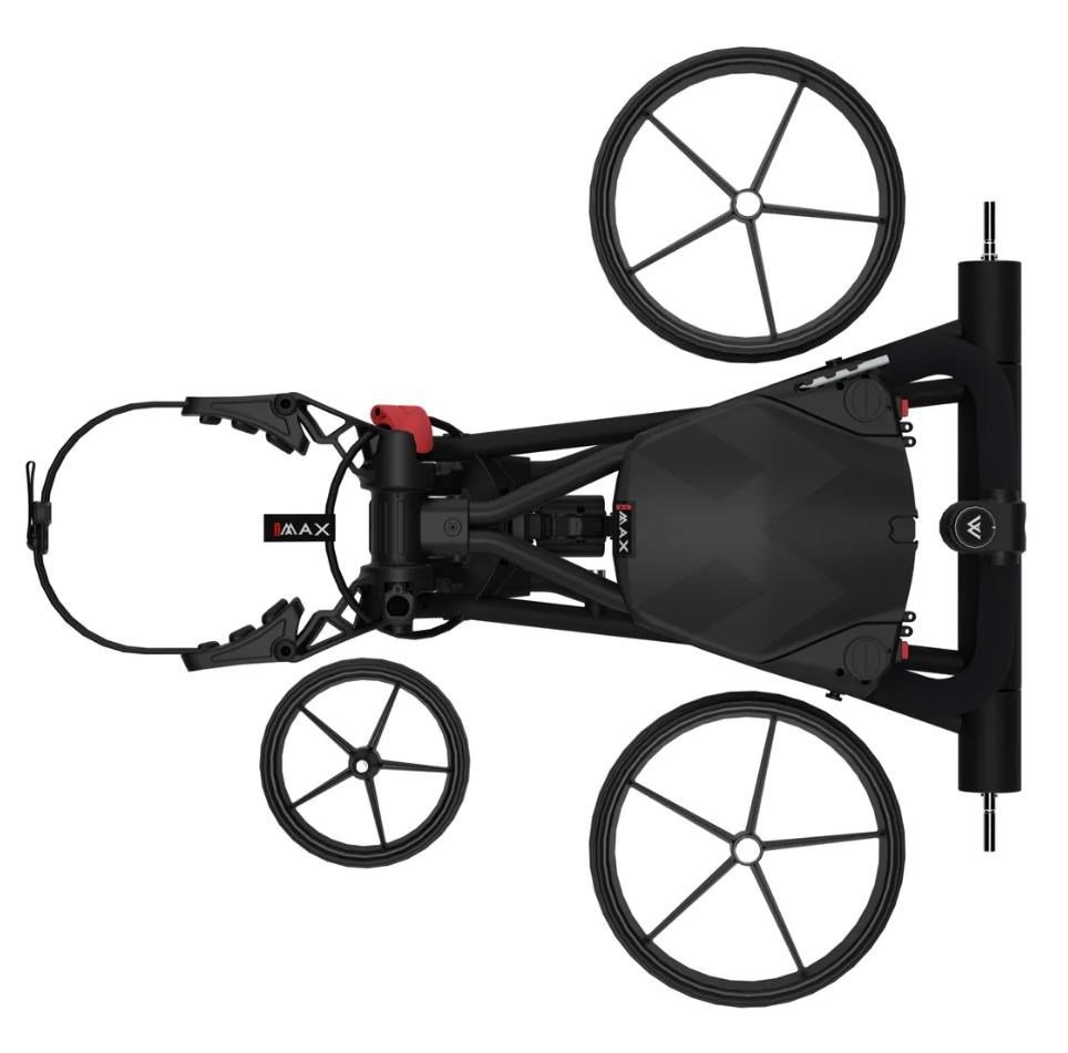Big Max e-TI 3 elektrisk golfvagn, phantom black (inkl. batteri, laddare)