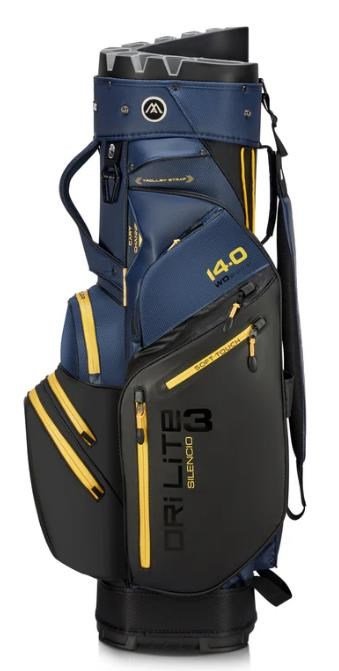 Big Max Dri Lite Silencio 3 Organizer cart bag, black/navy/corn