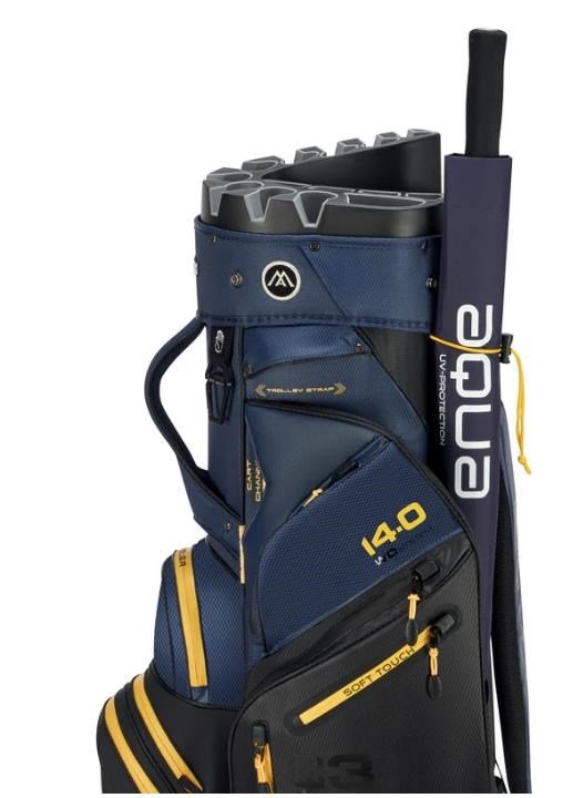 Big Max Dri Lite Silencio 3 Organizer cart bag, black/navy/corn