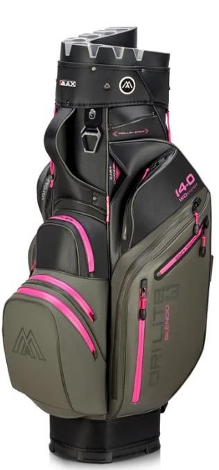 Big Max Dri Lite Silencio 3 Organizer cart bag, charcoal/black/fuchsia
