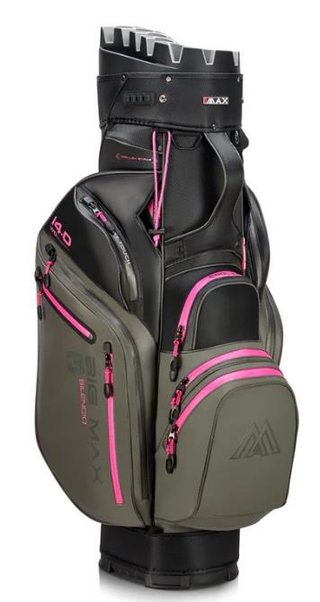 Big Max Dri Lite Silencio 3 Organizer cart bag, charcoal/black/fuchsia